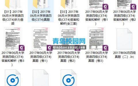 2017年6月大学英语四级(CET4)真题和解析下载