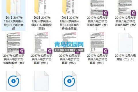 2017年12月大学英语六级(CET6)真题和解析下载