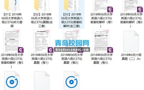 2018年6月大学英语六级(CET6)真题和解析下载