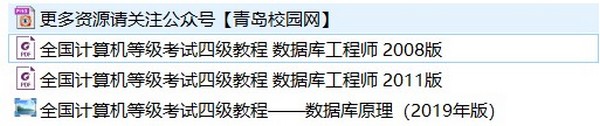 全国计算机等级考试四级数据库工程师教材资料