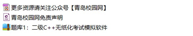 2019年全国计算机等级考试二级C++题库软件