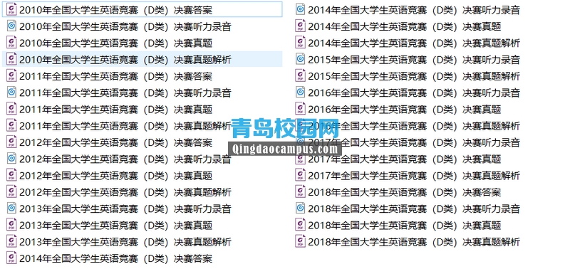 全国大学生英语竞赛D类决赛真题答案